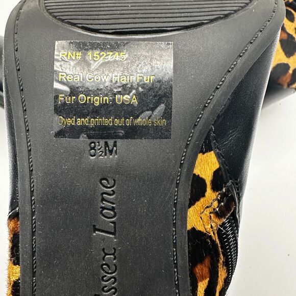 Essex Lane El- Jasmine Animal Print Pony Hair Heels - Women 8.5 - Mobwife Chic - Picture 7 of 7